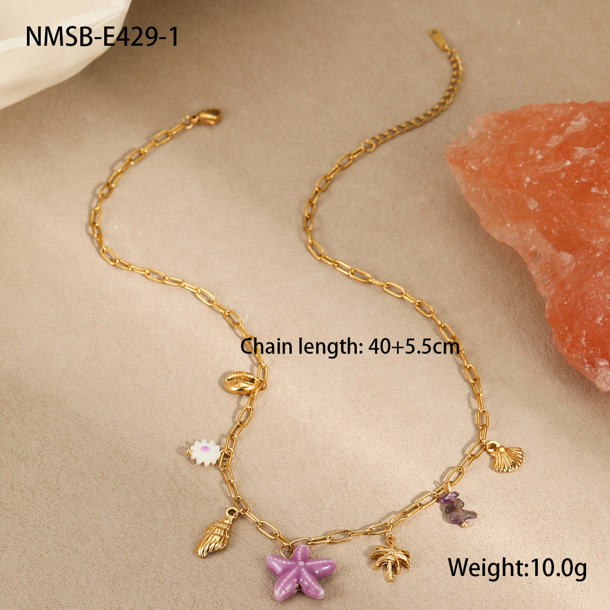 Holiday Style Ceramic Pendant Bracelet Necklace